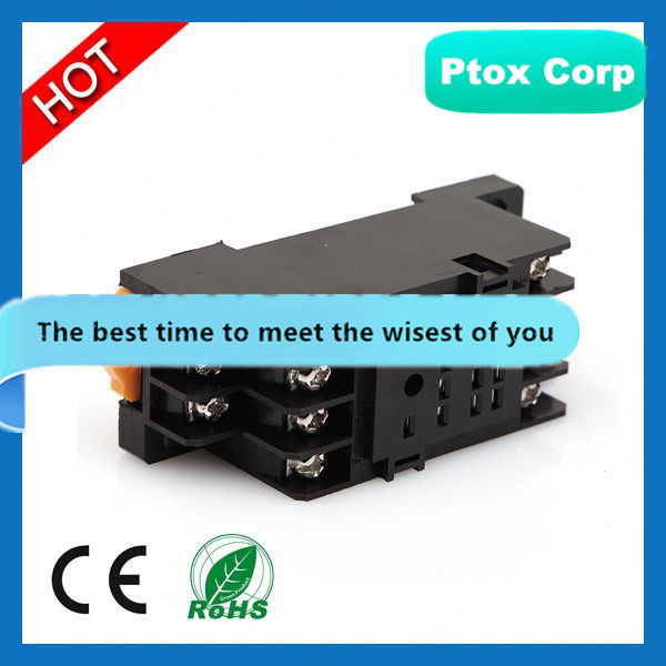 Manufacturer PYF14A-E 11 pin DIN rail relay socket manufacturer