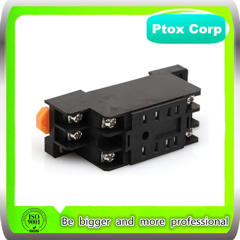 Original OMRON Style PYF08A 8 Pins Din Rail Mount Relay Base for MY2N